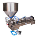 Small liquid filling machine double head water juice beer filling packing machine semi auto